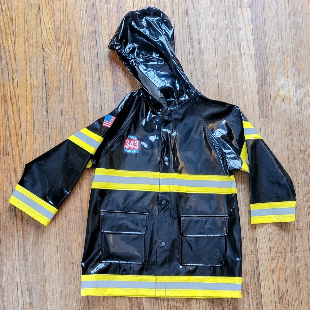 Western Chief Fire Chief Raincoat Kids size 5/6 - Good condition